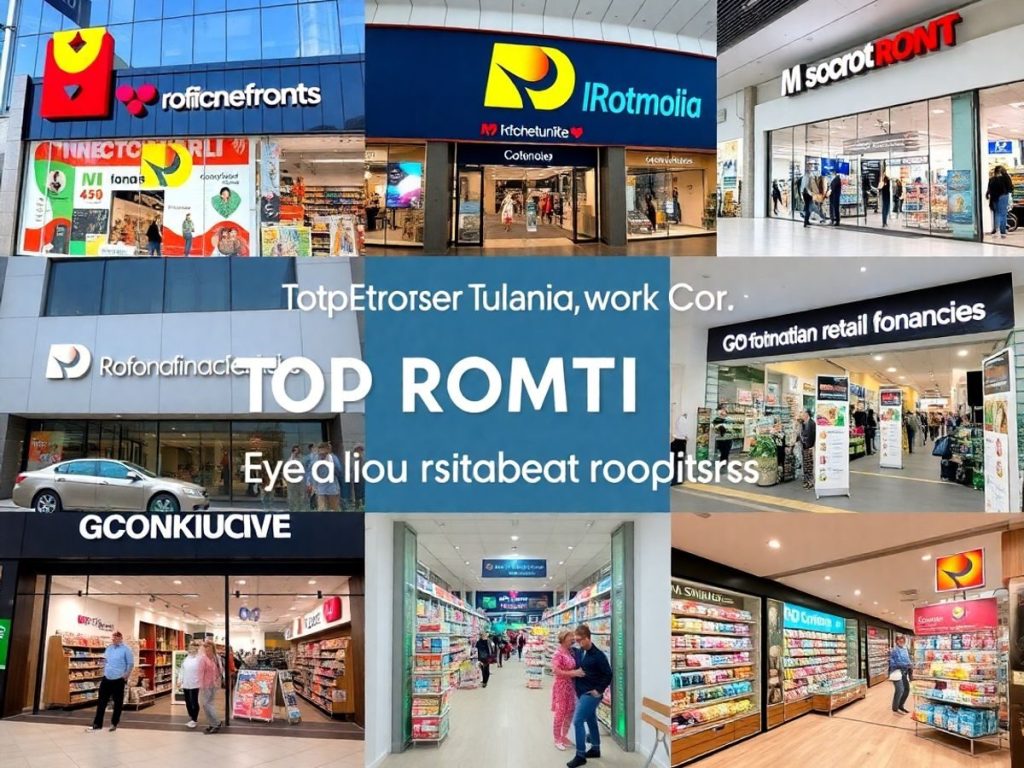 Magazine de retail populare expansive în România.