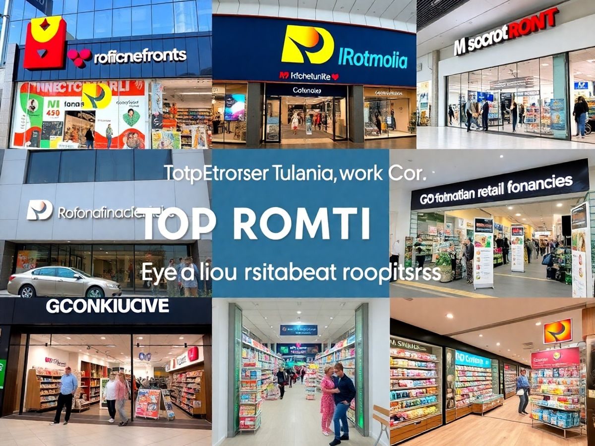 Magazine de retail populare expansive în România.